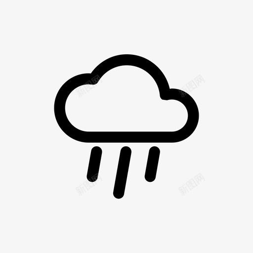雨阵雨暴风雨图标svg_新图网 https://ixintu.com 天气 暴风雨 潮湿 薄薄 阵雨 雨
