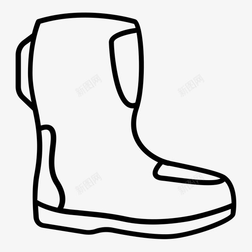 摩托车靴脚保护安全图标svg_新图网 https://ixintu.com 安全 摩托车配件 摩托车靴 脚保护