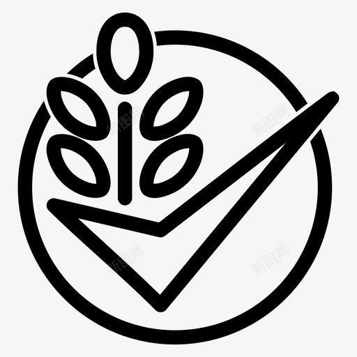 小麦食品面筋图标svg_新图网 https://ixintu.com 优质食品 小麦 植物 燕麦 面筋 食品