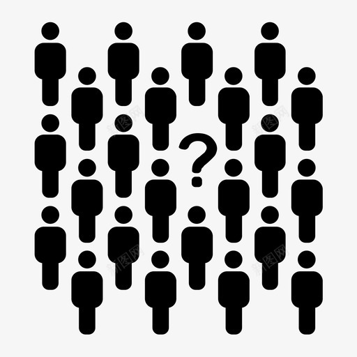 人员模式匿名人群图标svg_新图网 https://ixintu.com 人员模式 人群 匿名 未知 问号