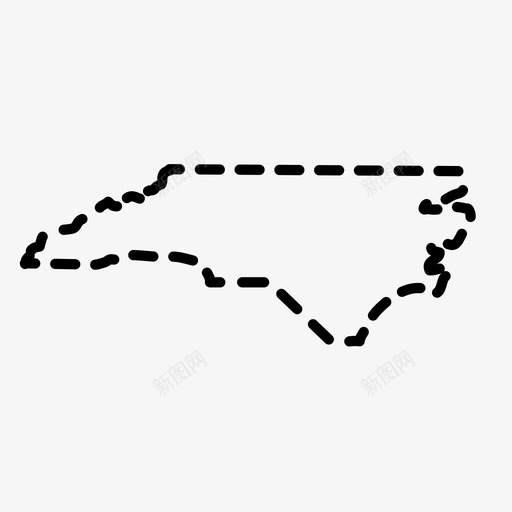 北卡罗来纳州地图州图标svg_新图网 https://ixintu.com 北卡罗来纳州 地图 州 美利坚合众国 美国