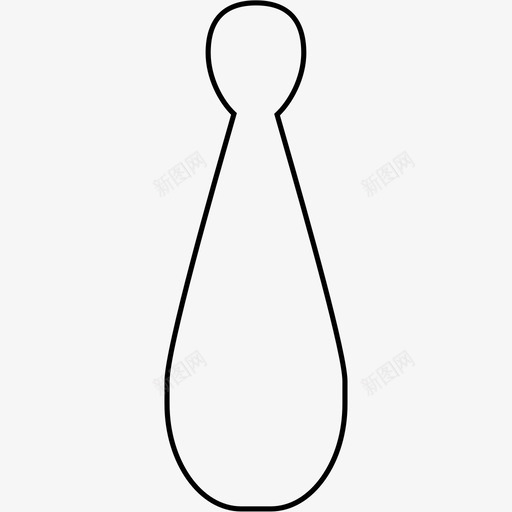 保龄球体育十柱图标svg_新图网 https://ixintu.com 体育 保龄球 十柱