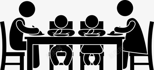 一家人一起吃饭早餐孩子图标svg_新图网 https://ixintu.com 一家人一起吃饭 吃饭 孩子 家 家庭活动 房子 早餐 晚餐 桌子