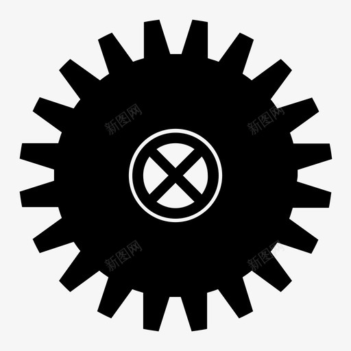 齿轮机械装置选项图标svg_新图网 https://ixintu.com 机械装置 设置 选项 首选项 齿轮