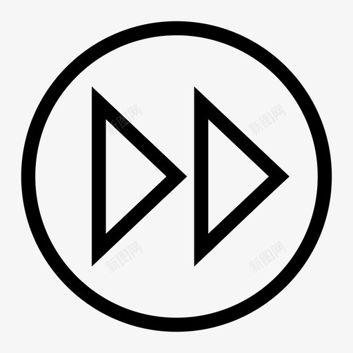 快进音频播放图标svg_新图网 https://ixintu.com 快进 恢复 播放 跟踪 音频
