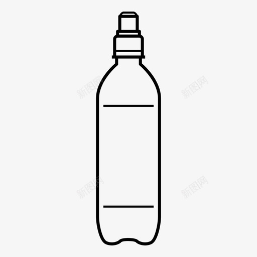 运动瓶液体塑料图标svg_新图网 https://ixintu.com 可重复使用 塑料 水 水容器 液体 运动帽 运动瓶