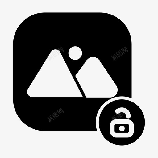 墙纸不安全照片快照图标svg_新图网 https://ixintu.com 墙纸不安全 快照 照片 解锁