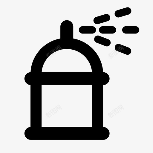 喷雾罐气雾剂气罐图标svg_新图网 https://ixintu.com 丁烷气 喷雾罐 杀虫剂 气罐 气雾剂 油漆