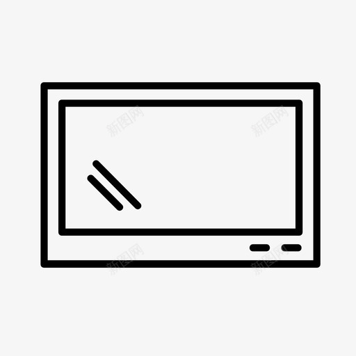 电视液晶等离子图标svg_新图网 https://ixintu.com 液晶 电器 电视 等离子