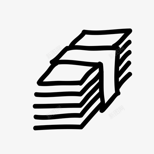 一叠钞票银行金融图标svg_新图网 https://ixintu.com 一叠钞票 储蓄 手绘 货币 金融 银行