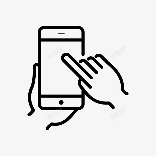 手持智能手机设备小工具图标svg_新图网 https://ixintu.com 小工具 屏幕 手势 手持智能手机 触摸 设备