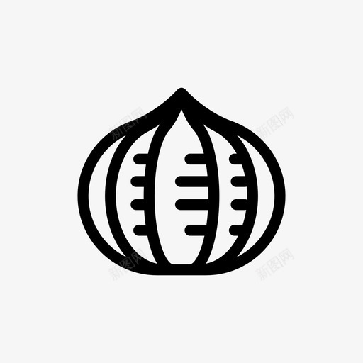 栗子秋天食物图标svg_新图网 https://ixintu.com 栗子 玛龙 玛龙糖衣 秋天 秋天的水果 食物