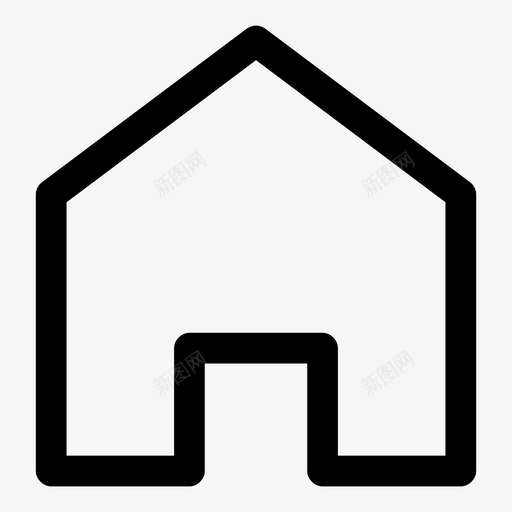 住宅主页主页按钮图标svg_新图网 https://ixintu.com 主页 主页按钮 住宅 居家生活 建筑物