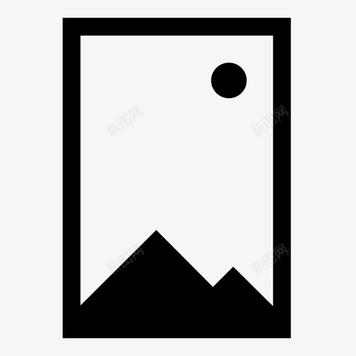 框架图像图标svg_新图网 https://ixintu.com 图像 图片 垂直 框架 陆地