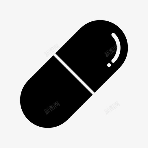 胶囊药物药房图标svg_新图网 https://ixintu.com 片剂 胶囊 药丸 药房 药物