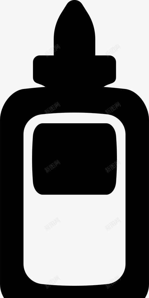 胶水瓶浆糊学校图标svg_新图网 https://ixintu.com 回学校 学习 学校 浆糊 用品 胶水瓶