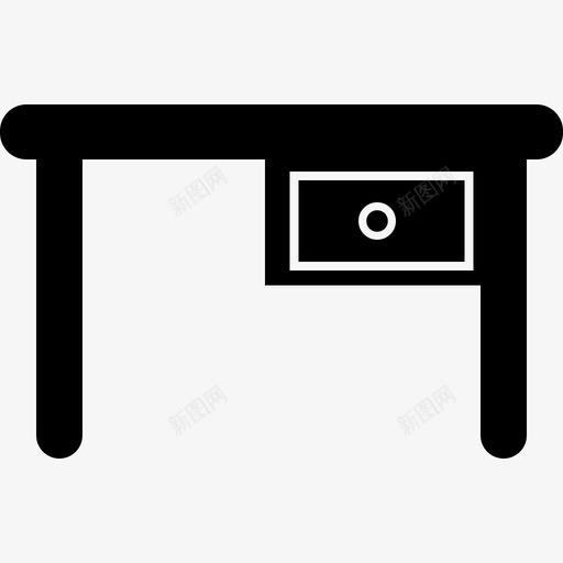 办公桌办公家具图标svg_新图网 https://ixintu.com 办公家具 办公桌