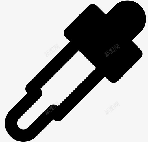 空滴管形图标svg_新图网 https://ixintu.com smashiconsdesignmdsolid 图形 工具 空滴管 设计