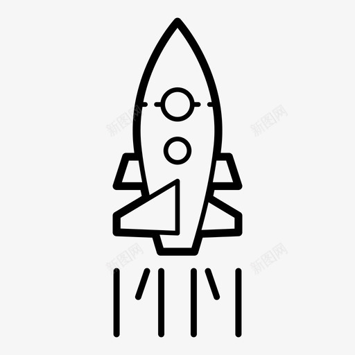 火箭导弹火箭发射图标svg_新图网 https://ixintu.com 太空火箭 导弹 火箭 火箭发射