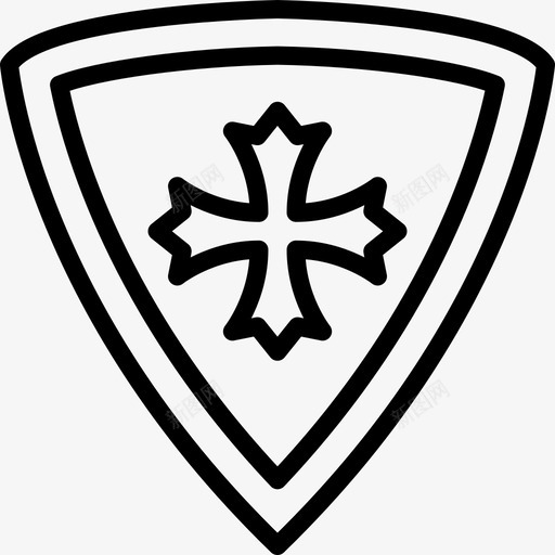 盾牌古董历史图标svg_新图网 https://ixintu.com 中世纪 历史 古董 史密顿中世纪轮廓 旧的 盾牌