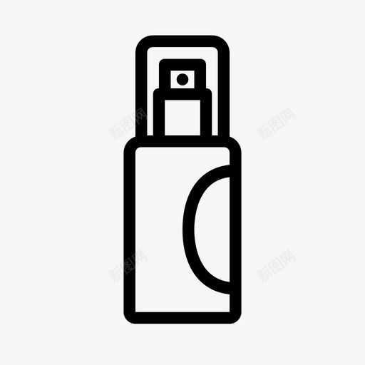 喷雾瓶子化妆品图标svg_新图网 https://ixintu.com 化妆品 喷雾 护肤品 瓶子 美容化妆品