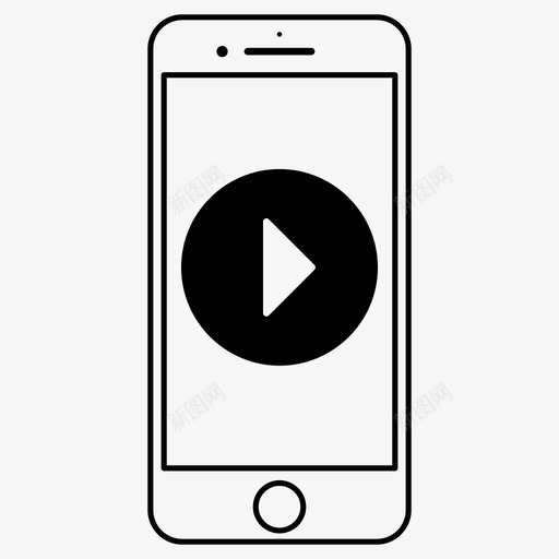 手机音乐播放图标svg_新图网 https://ixintu.com 手机 播放 播放列表 音乐