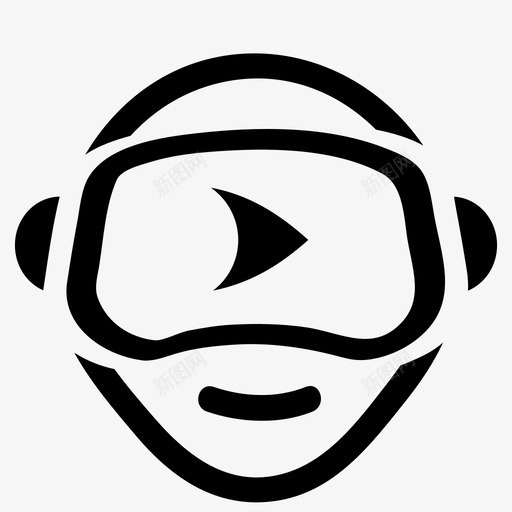 虚拟现实360视频增强现实图标svg_新图网 https://ixintu.com 360视频 人脸 增强现实 游戏 虚拟现实
