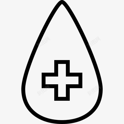 血滴医院医疗图标svg_新图网 https://ixintu.com 医疗 医院 恶心的医疗 血滴 输血