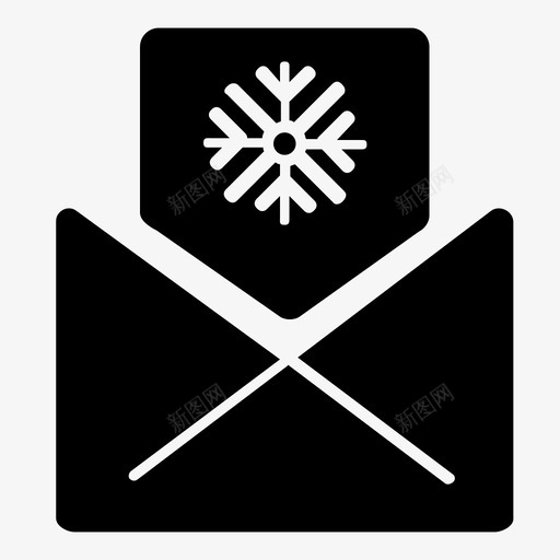 明信片信件邮件图标svg_新图网 https://ixintu.com 信件 冬季 圣诞节和新年 明信片 灰色 邮件