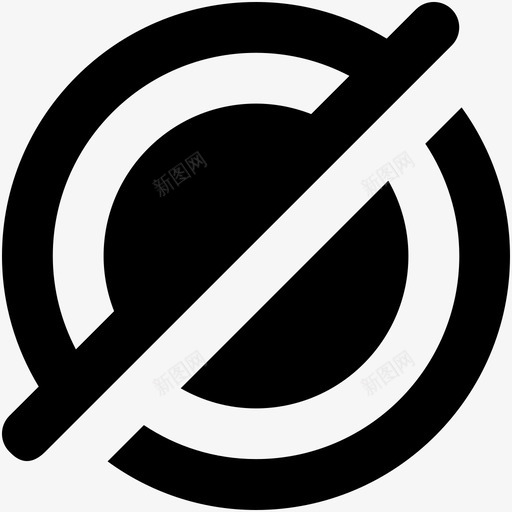 十字线靶心gps图标svg_新图网 https://ixintu.com gps 关闭导航 十字线 无导航 网页和用户界面字体图标 靶心