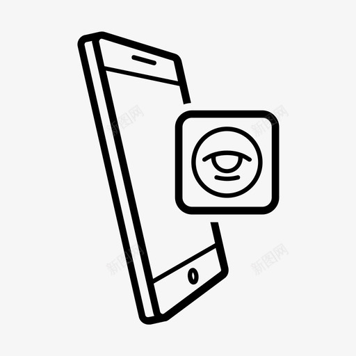 移动查找应用程序搜索智能手机图标svg_新图网 https://ixintu.com 搜索 智能手机 移动应用程序 移动查找应用程序