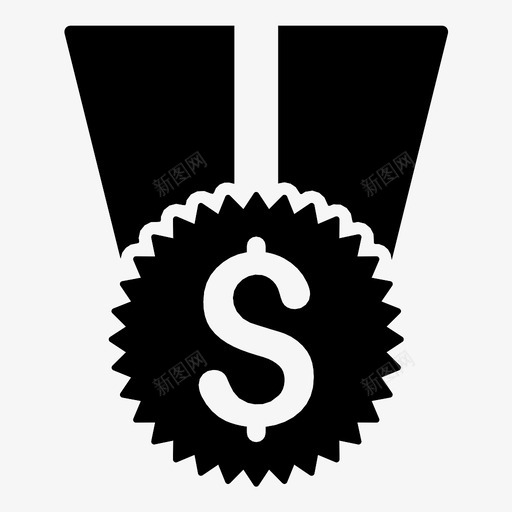 财务奖章奖励财务图标svg_新图网 https://ixintu.com 奖励 奖品 成功 财务 财务奖章 金钱