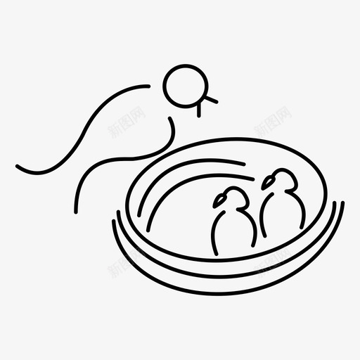 鸟巢图标svg_新图网 https://ixintu.com 鸟巢