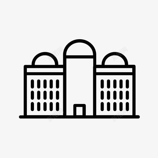 建筑博物馆天文台图标svg_新图网 https://ixintu.com 办公室 博物馆 天文台 建筑