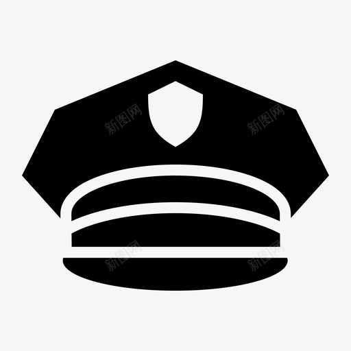 帽子警察犯罪图标svg_新图网 https://ixintu.com 帽子 法律 法律和正义雕文 犯罪 警察