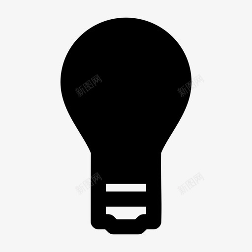 灯泡按钮主意图标svg_新图网 https://ixintu.com 主意 按钮 灯泡