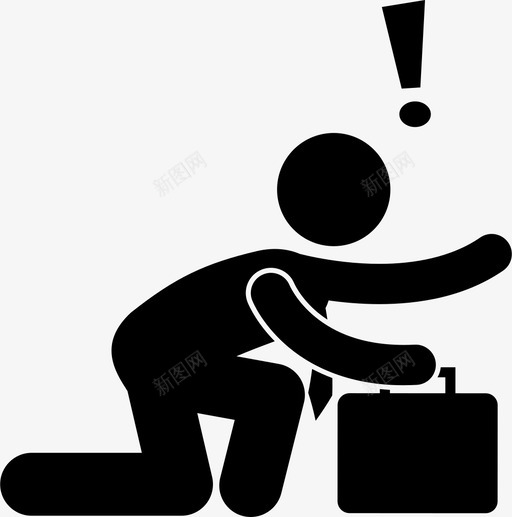 商人堕落震惊缓慢图标svg_新图网 https://ixintu.com 商人堕落 商人竞争 惊喜 缓慢 落后 震惊