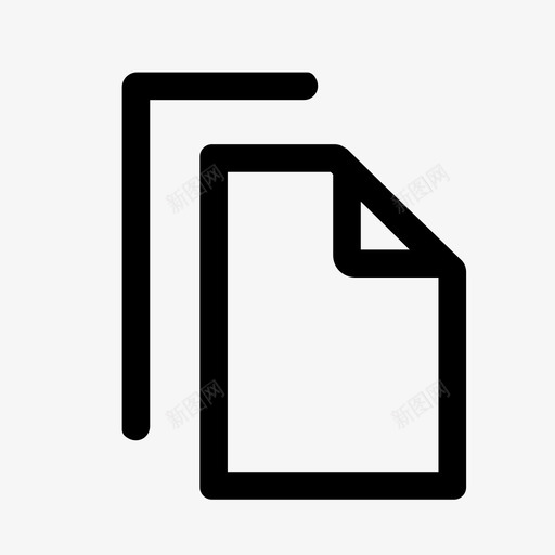 复制文档复制文件ui操作图标svg_新图网 https://ixintu.com ui操作 复制文件 复制文档