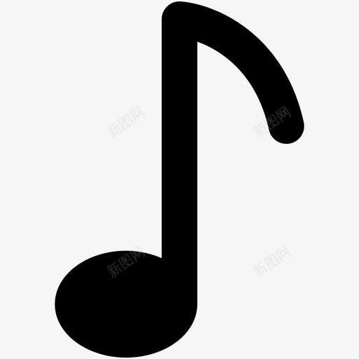 音乐备忘第八音符quaver图标svg_新图网 https://ixintu.com quaver web和用户界面字体图标 第八音符 音乐备忘