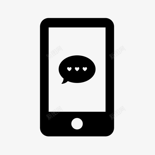 留言爱爱的短信图标svg_新图网 https://ixintu.com 爱 爱的短信 电话留言 留言 短信 聊天