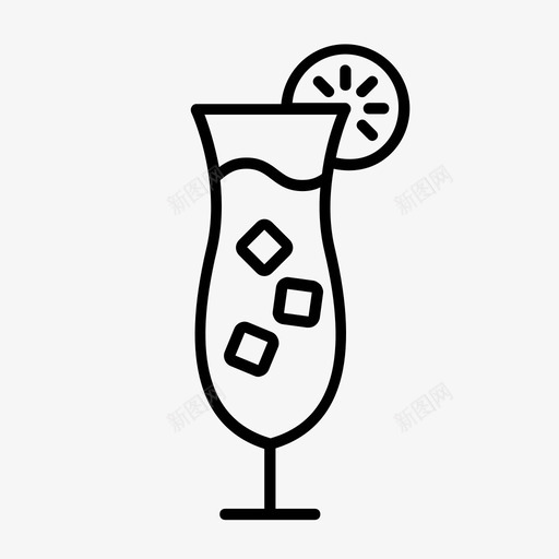 鸡尾酒饮料假日图标svg_新图网 https://ixintu.com 假日 度假 旅行 饮料 鸡尾酒