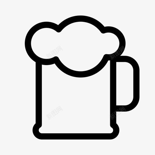 啤酒下班后酒精图标svg_新图网 https://ixintu.com 下班后 啤酒 极简主义概述 派对 酒精 马克杯