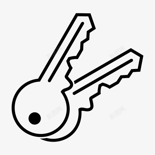 钥匙管理员万能钥匙图标svg_新图网 https://ixintu.com 万能钥匙 房子钥匙 房间钥匙 管理员 钥匙