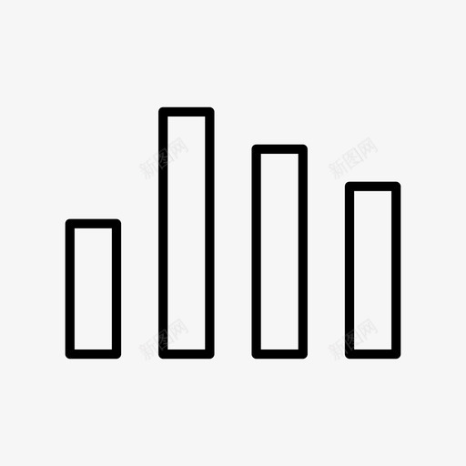 图表面积图条形图图标svg_新图网 https://ixintu.com 业务 图表 条形图 统计 面积图