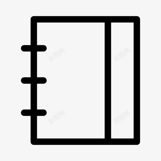 笔记本议程日志图标svg_新图网 https://ixintu.com 日志 日程表 最简概要 笔记 笔记本 议程