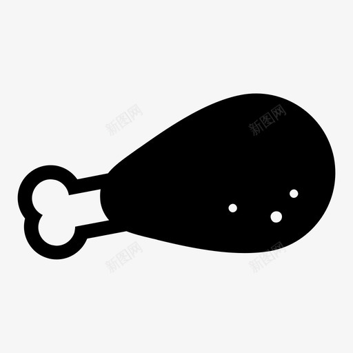 鸡腿鸡肉家禽图标svg_新图网 https://ixintu.com 家禽 火鸡 火鸡腿 鸡肉 鸡腿