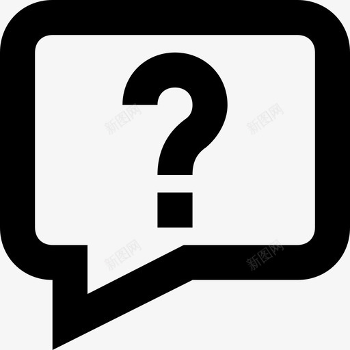 问号聊天泡泡常见问题解答图标svg_新图网 https://ixintu.com 常见问题解答 查询 线路要素集图标2 聊天泡泡 问卷调查 问号