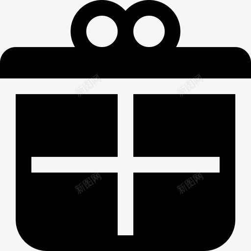 礼品盒大杯实心填充图标svg_新图网 https://ixintu.com 填充 大杯实心 礼品盒