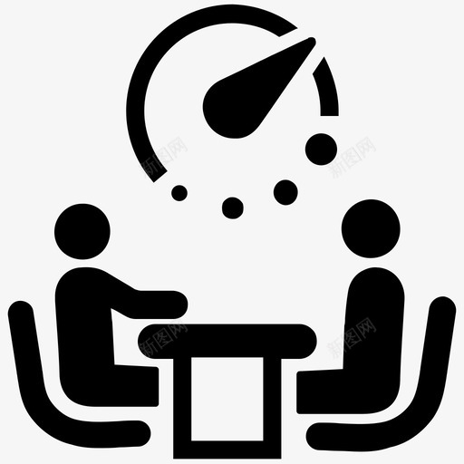 工作会议交流图标svg_新图网 https://ixintu.com 交流 企划管理 会议 工作 谈话 面试