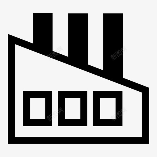 工厂锻造铸造图标svg_新图网 https://ixintu.com 企业管理 制造商 工业 工厂 车间 铸造 锻造